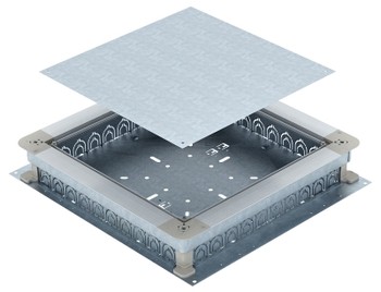 Монтажное основание UZD350-3 под заливку в бетон h=70-125 мм (для ввода труб) 510x467 мм, сталь