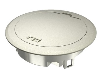 Лючок GES R2, пылевлагостойкий IP66, IK10, нагрузка до 2039 кг, 40х140 мм (никелированный)