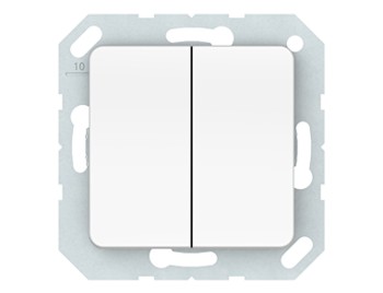 ВЫКЛЮЧАТЕЛЬ 2-клавишный, без рамки - 4779101310061