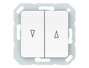 ВЫКЛЮЧАТЕЛЬ ДЛЯ ЖАЛЮЗИ 2-клавишный, без рамки - 4779101410488
