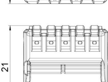 Клемма OBO универсальная c зажимом 5x2,5 мм2, (222-415)