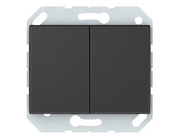 Переключатель , 2-клавишный  без рамки