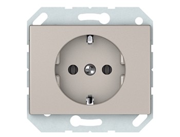 Розетка с заземлением без рамки