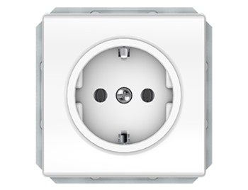 Розетка с заземлением, без рамки