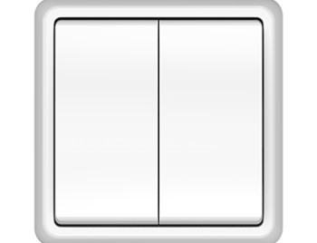 Выключатель, 2-клавишный