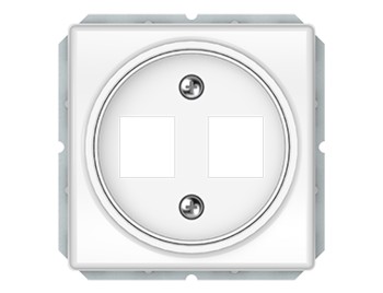 Центральная плостинка для 2-местной розетки RJ б\р