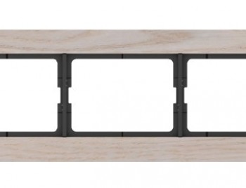 РАМКА беленый дуб, 3-местная