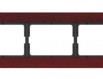 РАМКА красное дерево, 3-местная