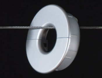 Кабельный пропуск DONUT (пластик, цвет алюминий)