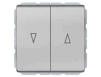 ВЫКЛЮЧАТЕЛЬ ДЛЯ ЖАЛЮЗИ 2-клавишный, без рамки - P410-020-02 - P410-020-02 - P410-020-02